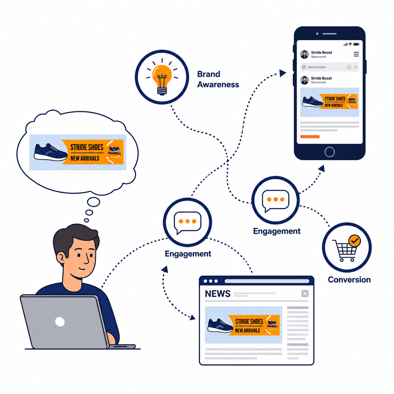 Why display ads work illustration