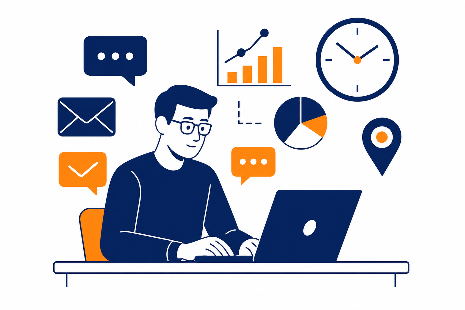 Personalized email campaign illustration