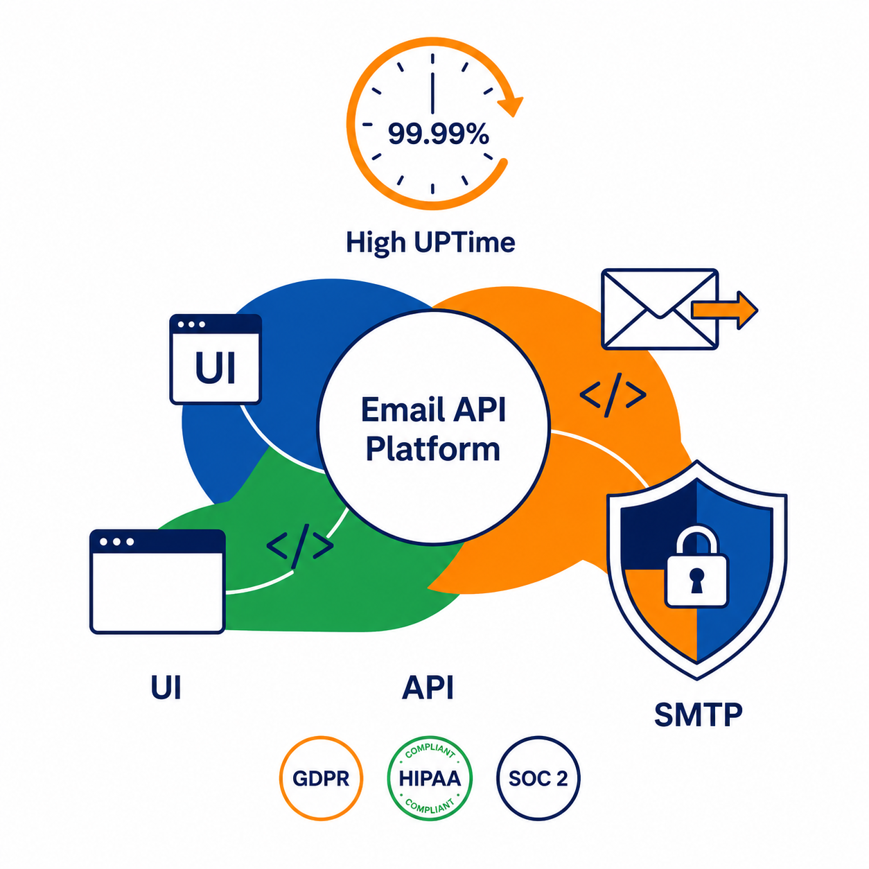 Email deliverability infrastructure